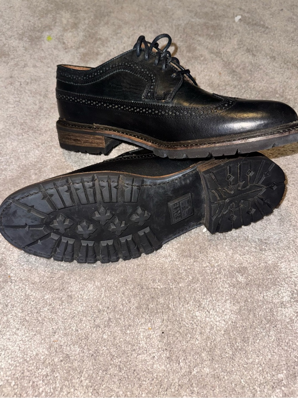 Frye James Lug Wingtip Oxfords